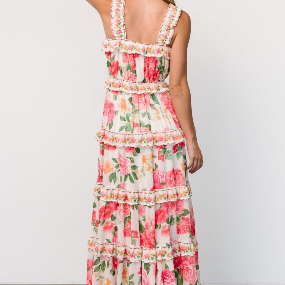 Baltic Born Floral Maxi Dress - Pink and Orange - Picture 4 of 11